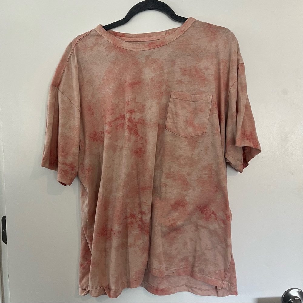 Pink/salmon tie-Dye T-Shirt